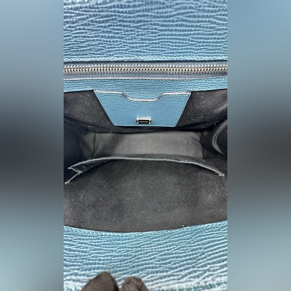 Dolce & Gabbana Monica Studded Leather Satchel | Gunmetal Chain & Pyramid Studs - Picture 9 of 13